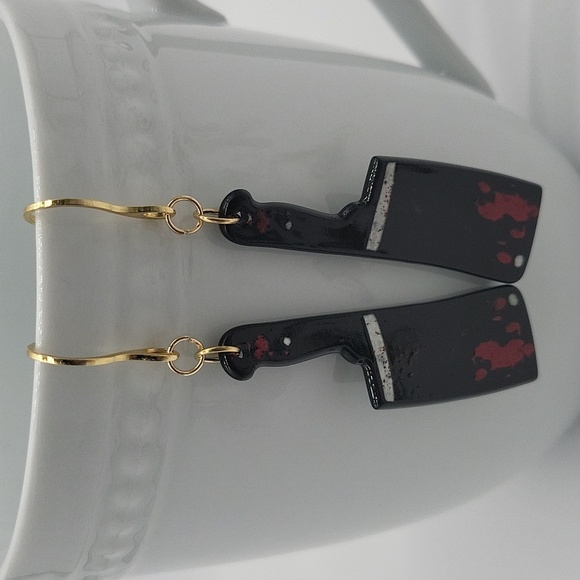 1925- Handmade Halloween Earrings NWT - Picture 1 of 6